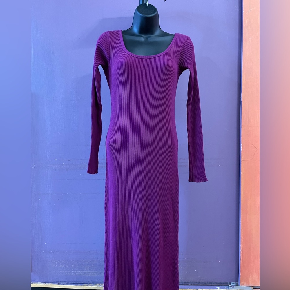 Plum maxi dress